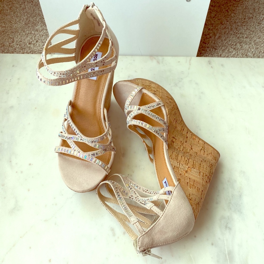 Not Rated Jeweled Wedges - Size 8